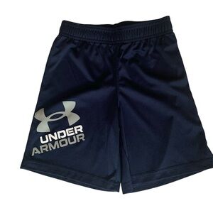 EUC Boys Navy Blue Under Armour Shorts 6